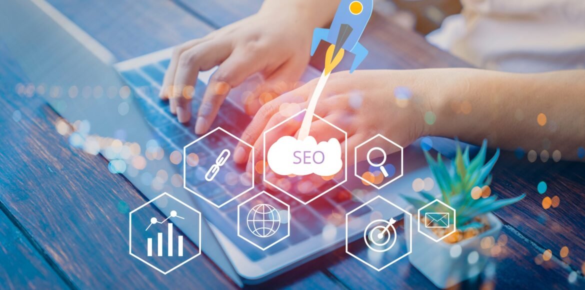 Seo,Search,Engine,Optimization,Concept,With,Laptop,Computer.,Ranking,Traffic